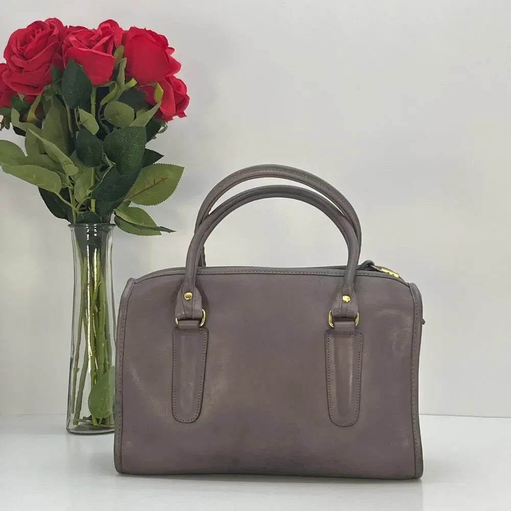 Vintage Coach NYC Madison Satchel 9725 Gray 1980s